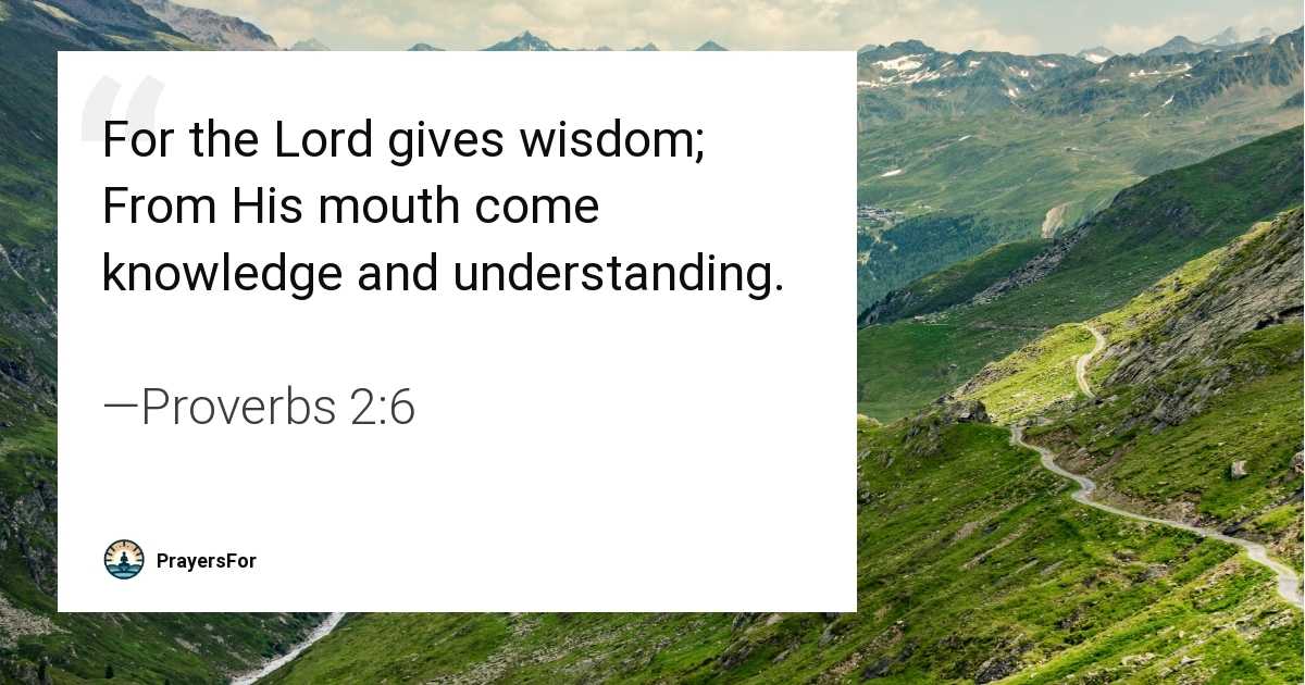 Proverbs 2:6