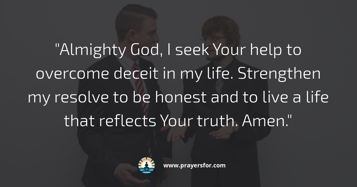 Prayer to expose lies and protect against deceitful words