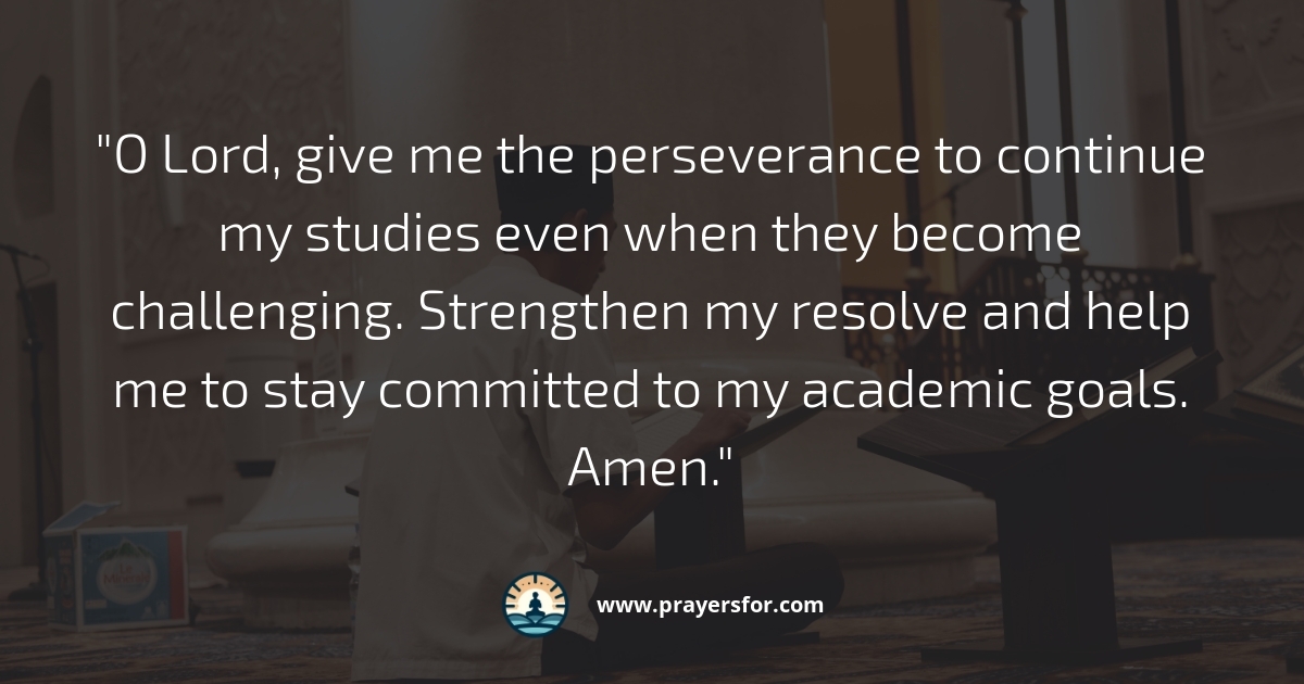 Prayer for focus, study, and retaining knowledge