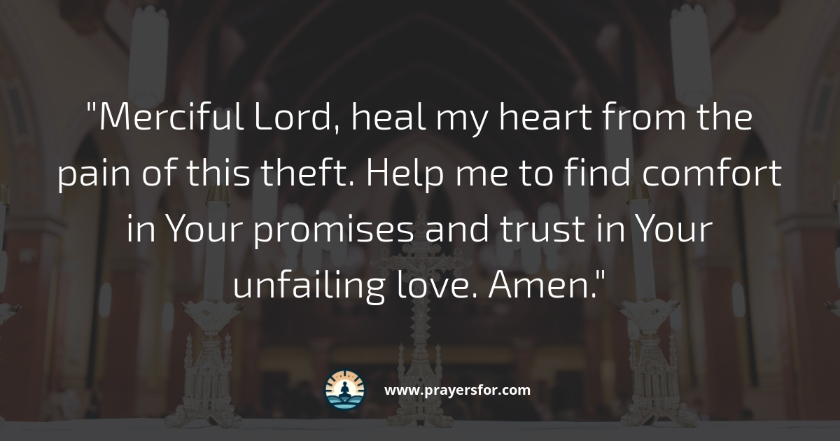 Prayer for justice, protection, and thieves to be stopped