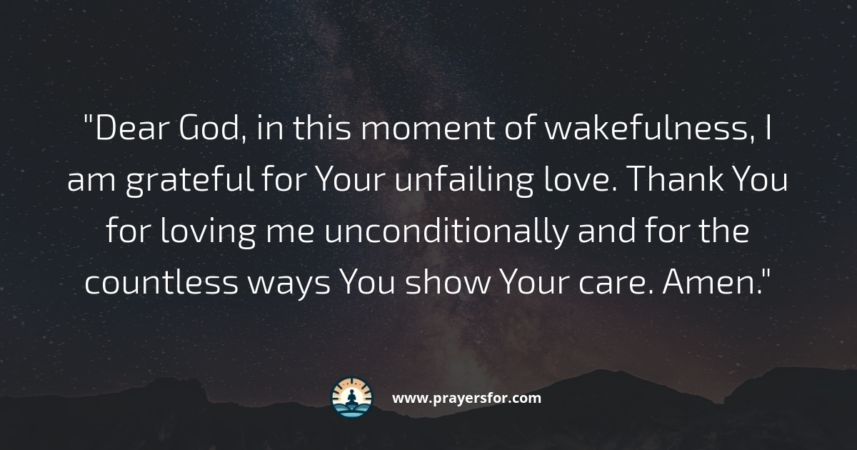Prayer for guidance and protection in the middle of the night