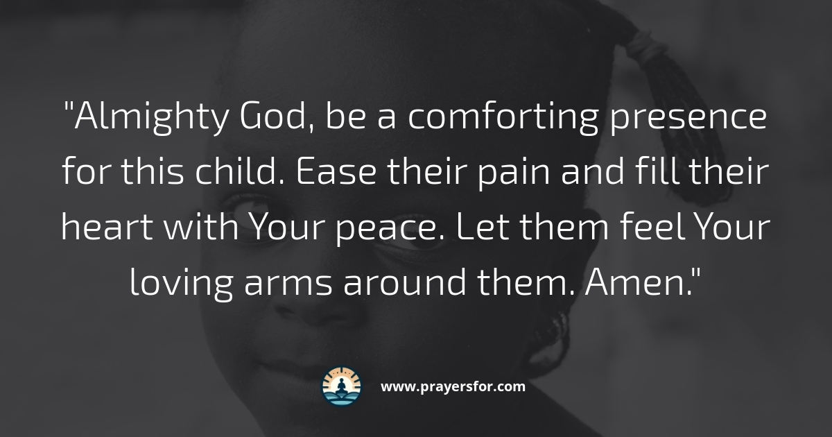 Prayer for hope, healing, and the road ahead for a child with cancer