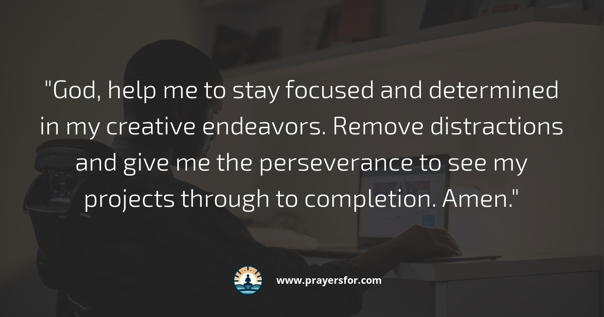 Prayer for creative blocks, fear, and self-doubt