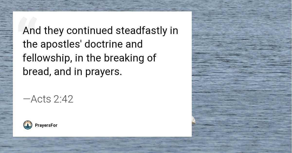 Acts 2:42
