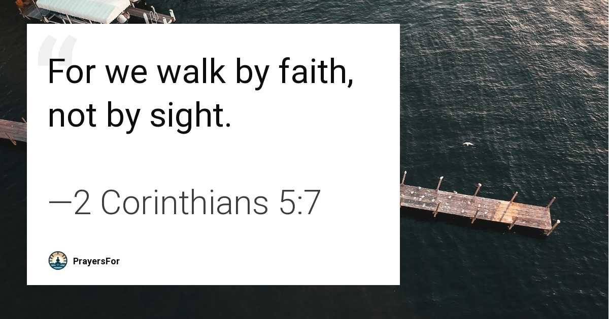 2 Corinthians 5:7