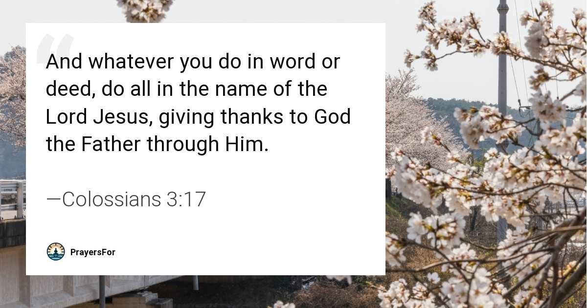 Colossians 3:17