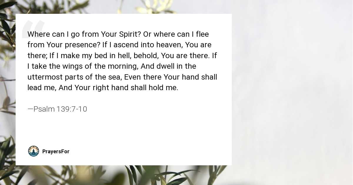 Psalm 139:7-10