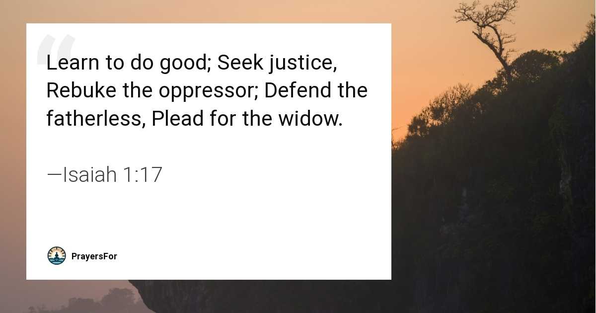 Isaiah 1:17