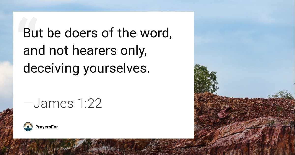 James 1:22