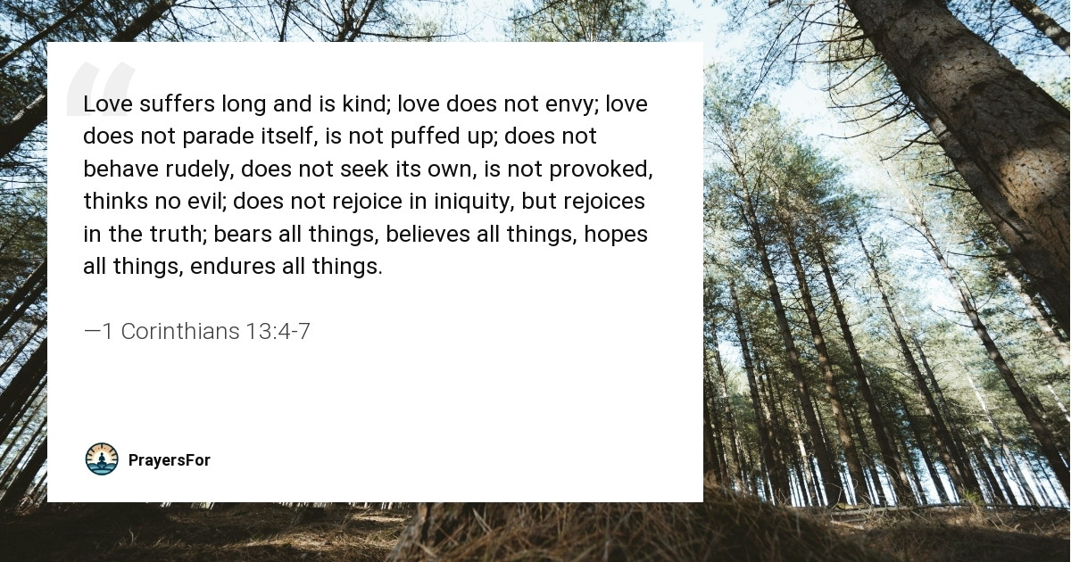 1 Corinthians 13:4-7