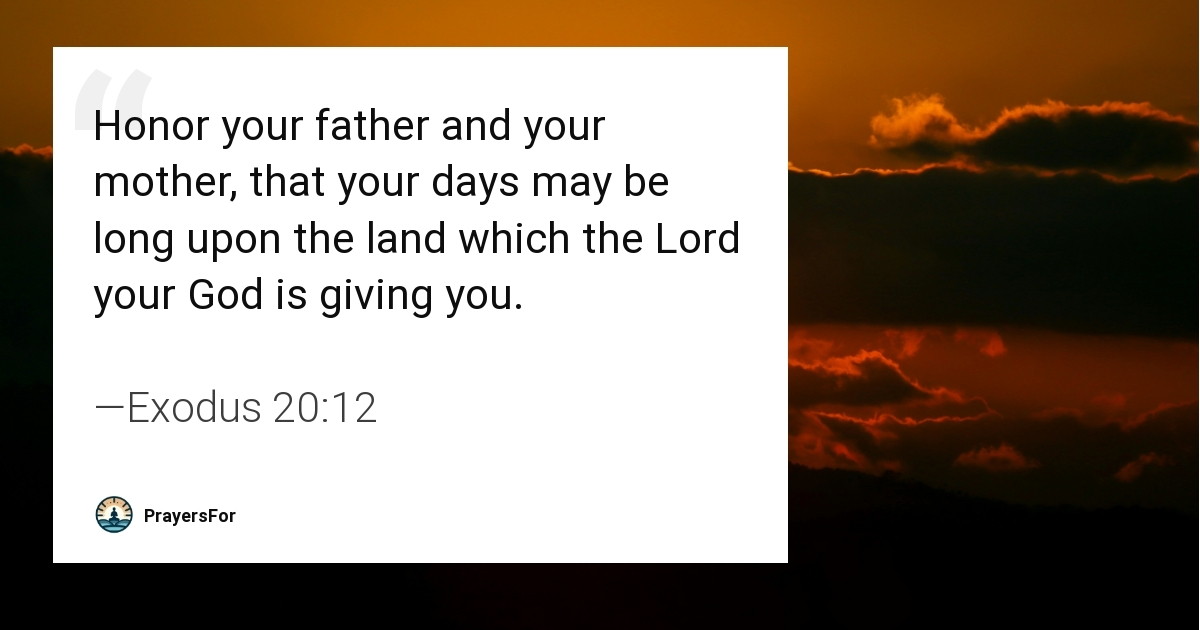 Exodus 20:12