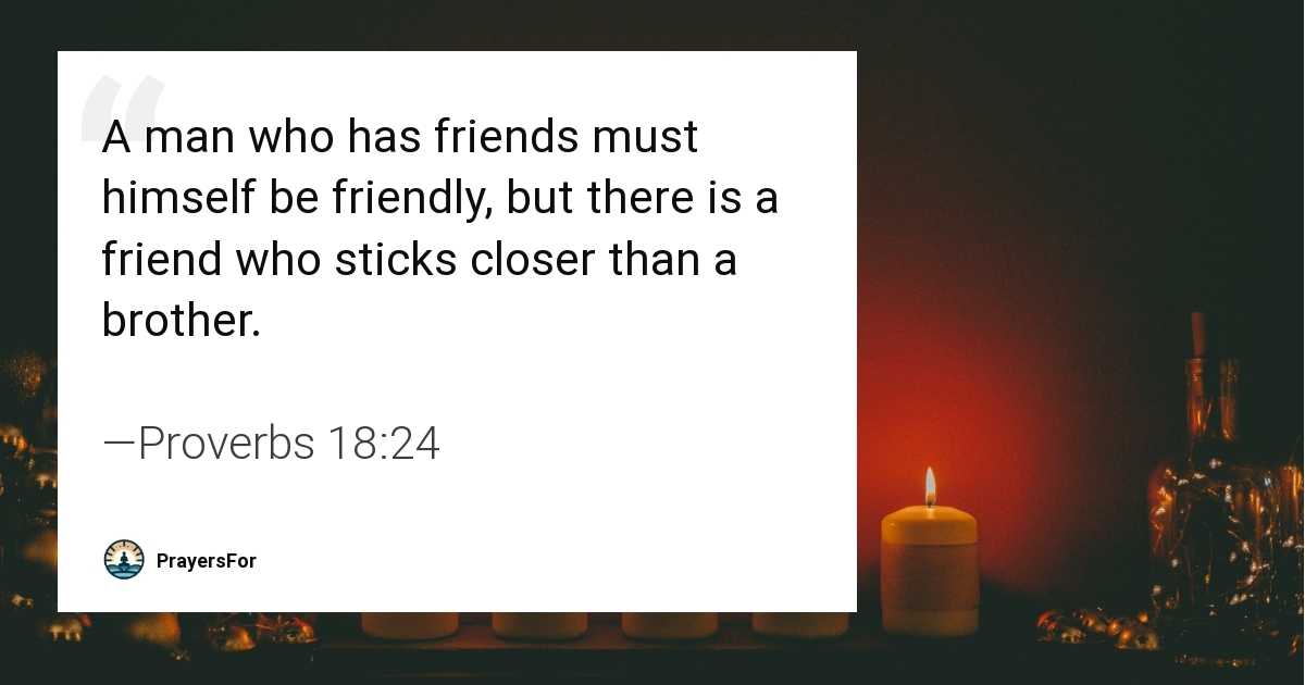 Proverbs 18:24