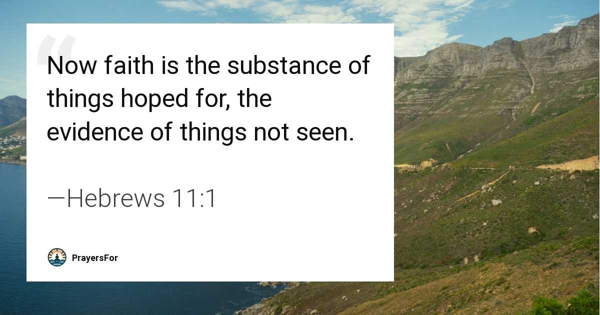 Hebrews 11:1