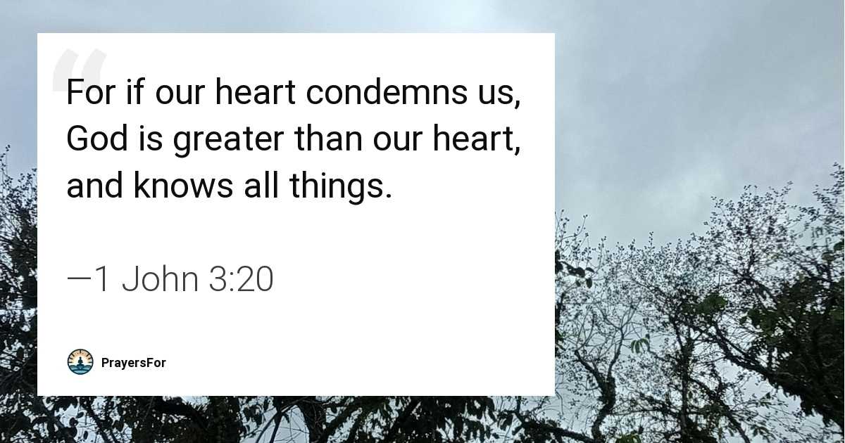 1 John 3:20