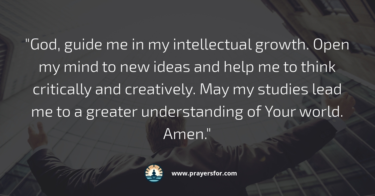 Prayer for memory, retention, and mental clarity in school