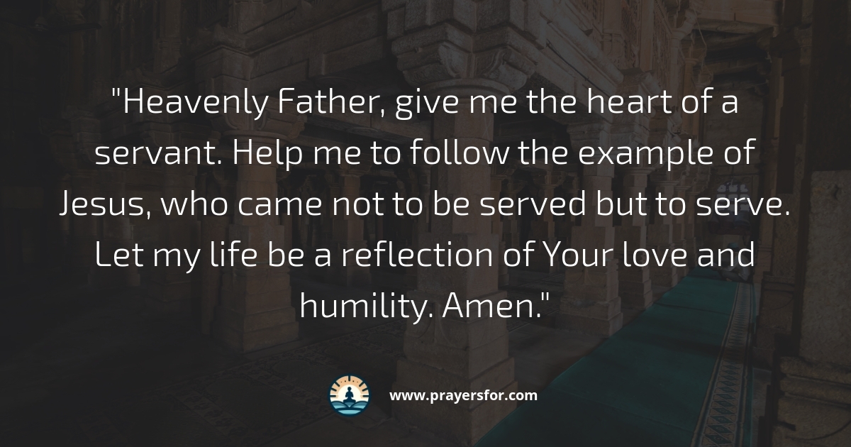 Prayer for humility and freedom from pride