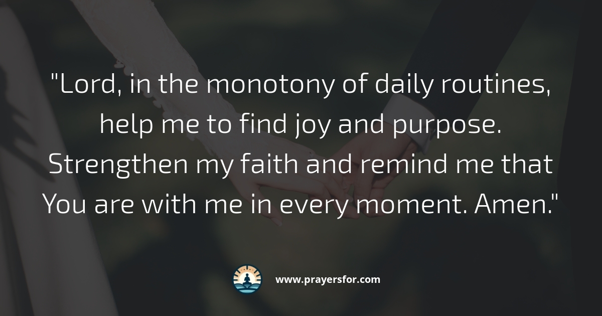 Prayer for reassurance in relationships and daily life