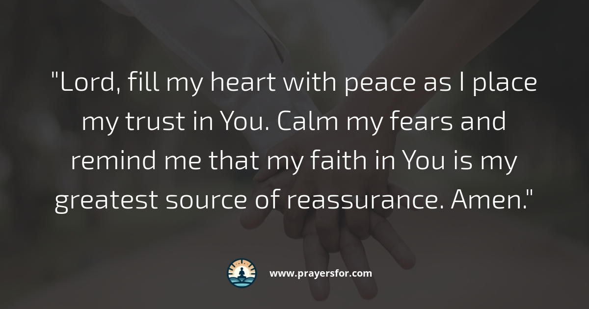Prayer for reassurance in faith and God's presence