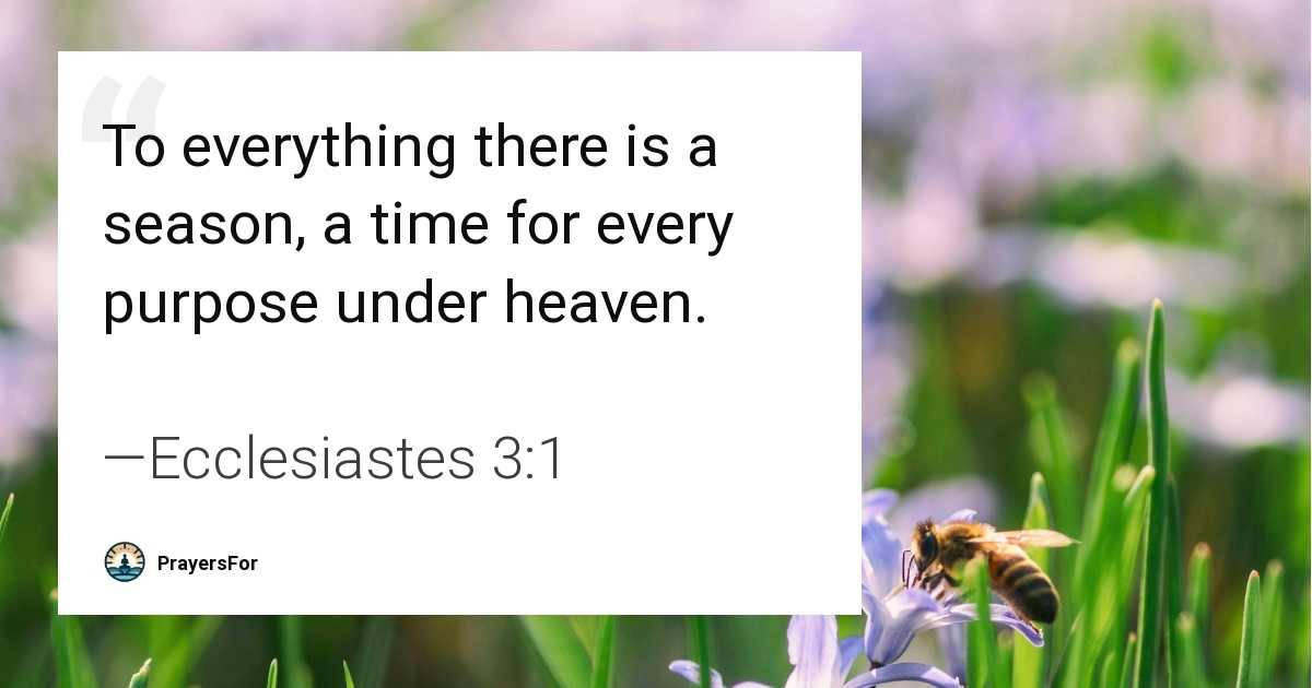 Ecclesiastes 3:1