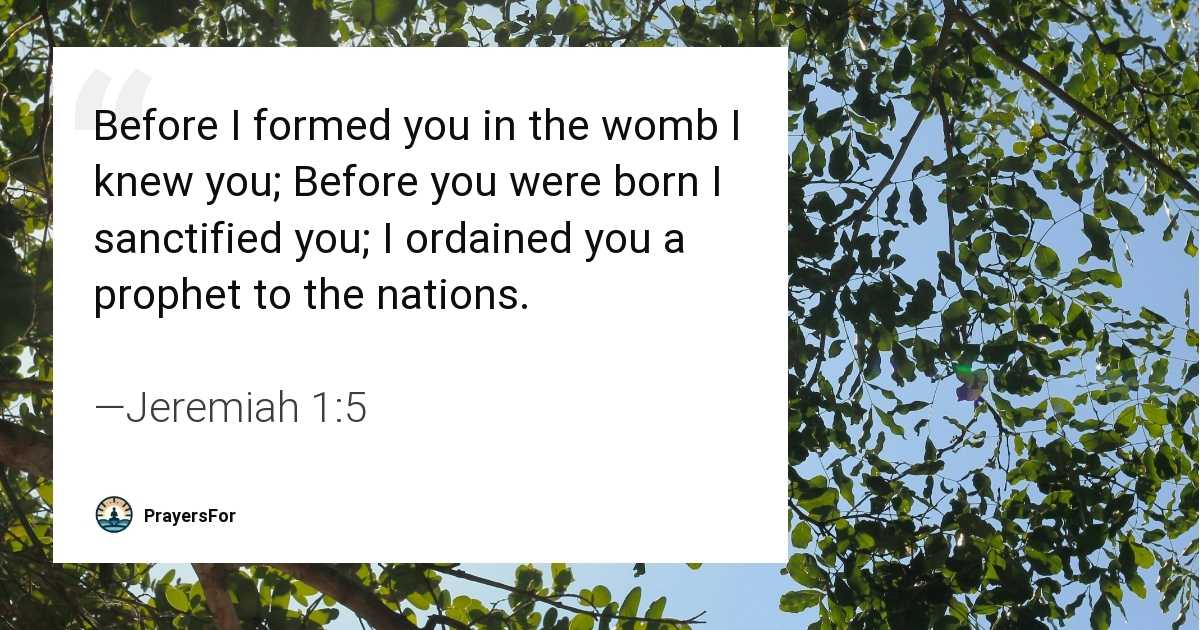 Jeremiah 1:5
