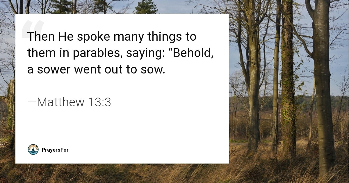 Matthew 13:3