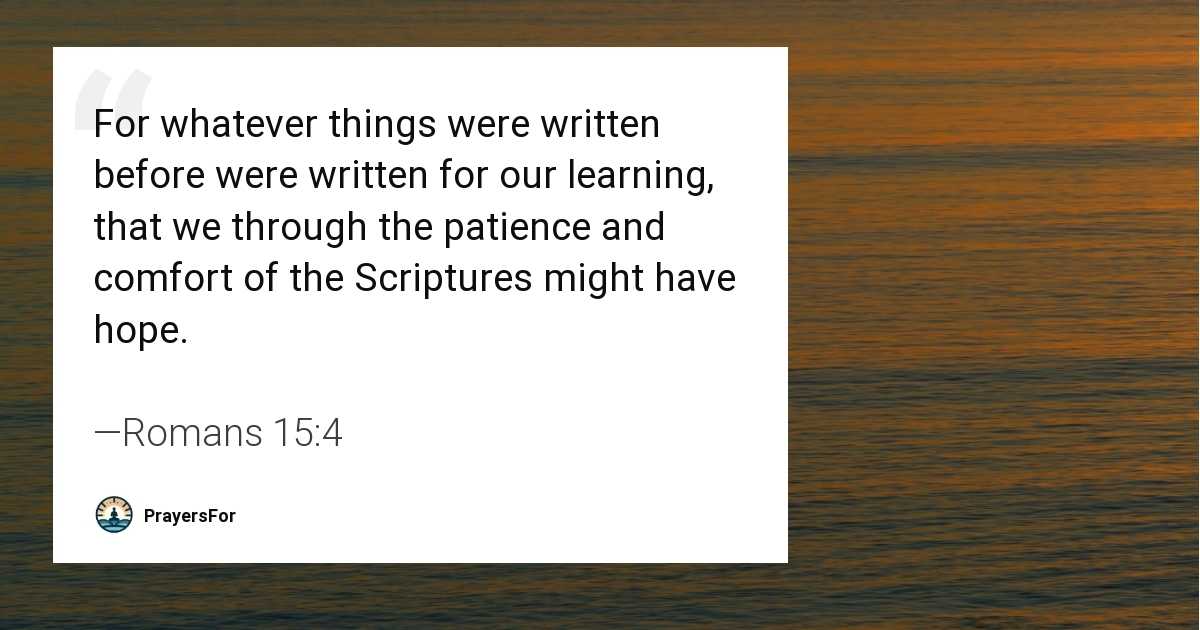 Romans 15:4
