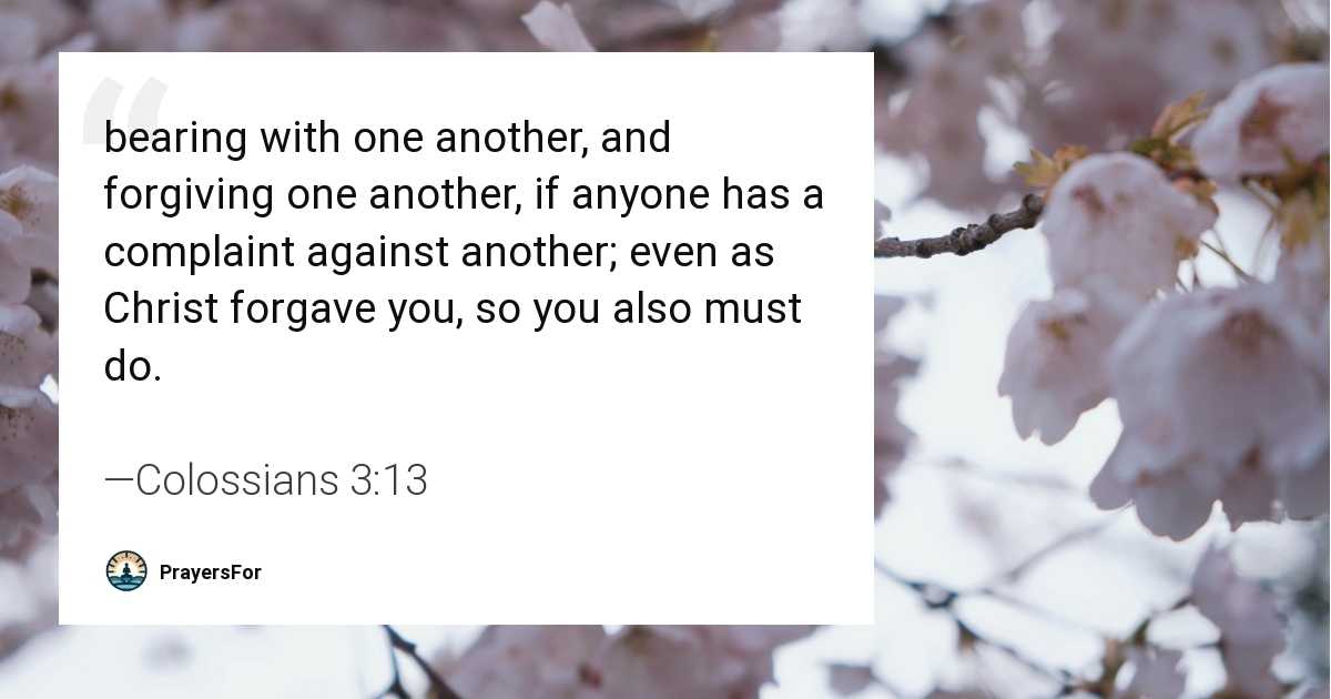 Colossians 3:13