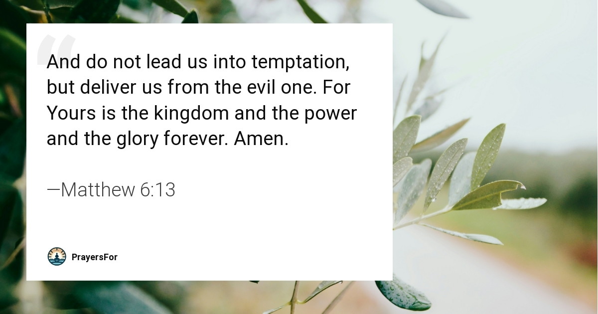 Matthew 6:13