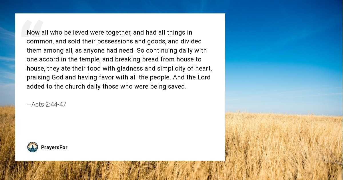 Acts 2:44-47