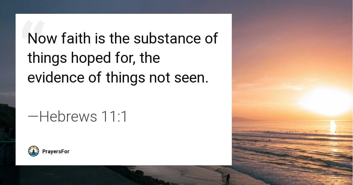 Hebrews 11:1