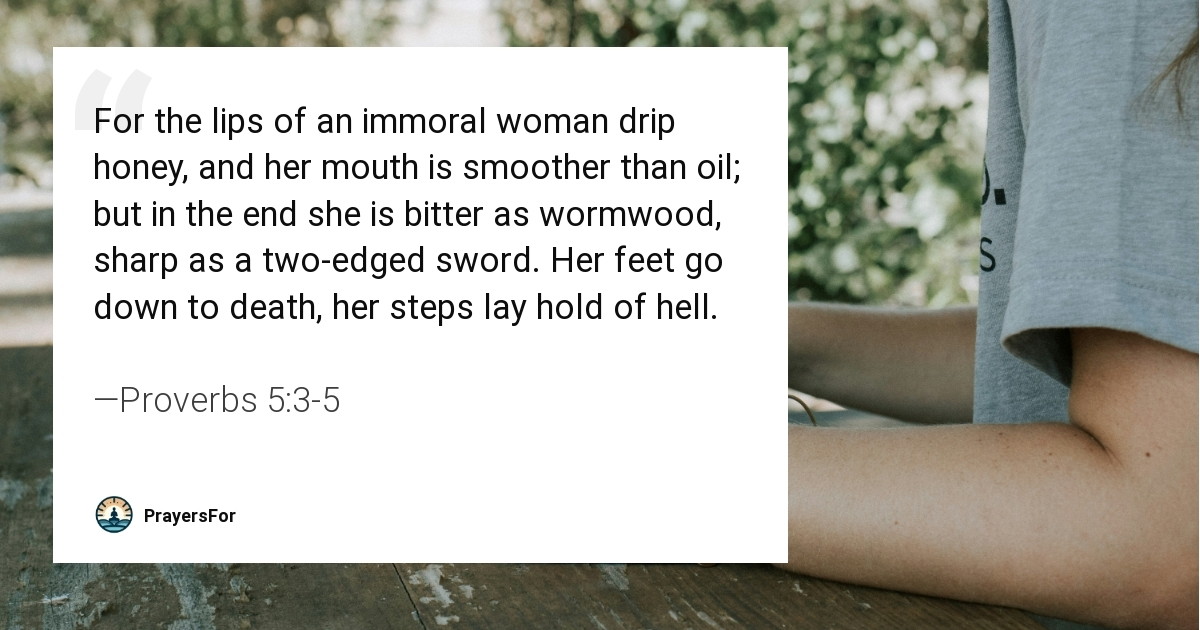 Proverbs 5:3-5