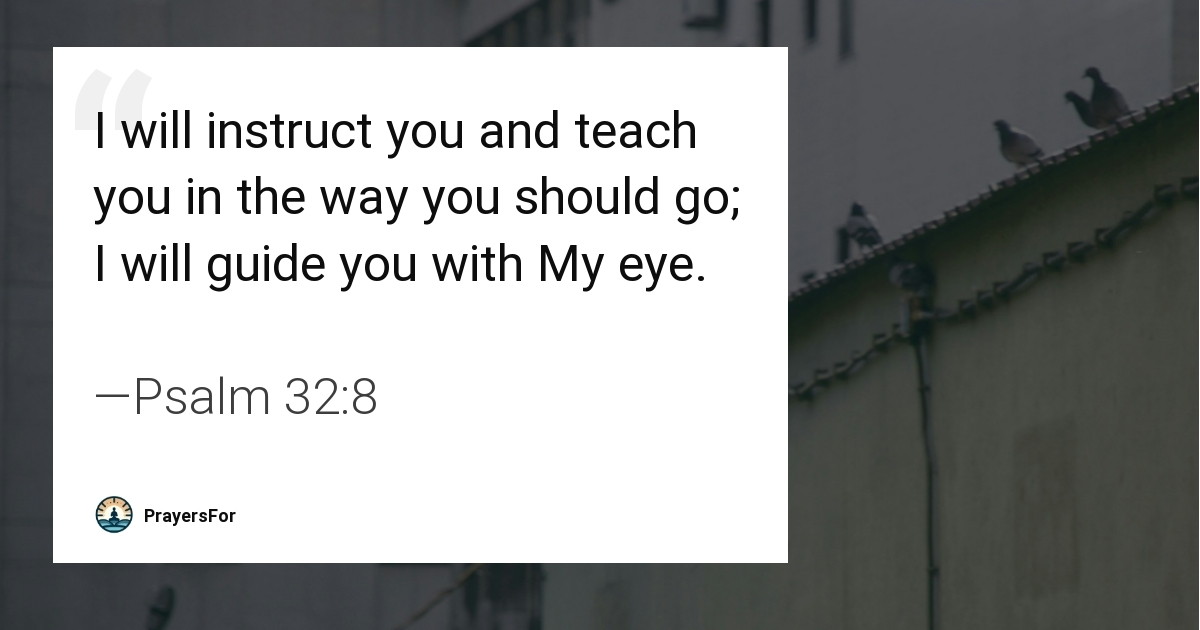 Psalm 32:8