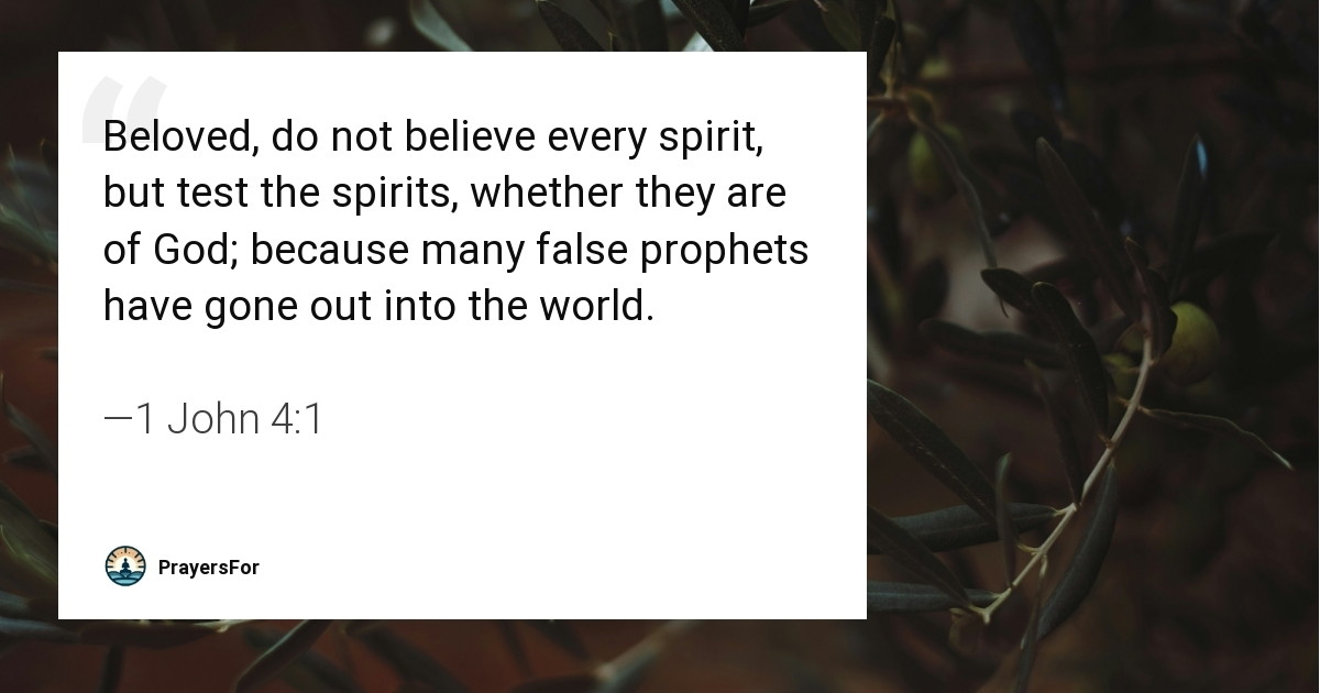 1 John 4:1