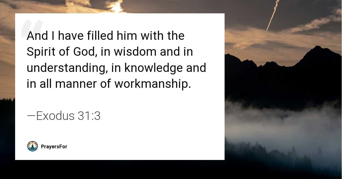Exodus 31:3