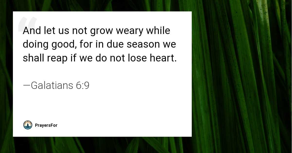Galatians 6:9