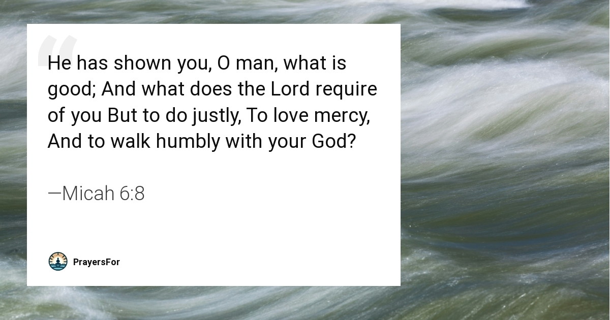 Micah 6:8