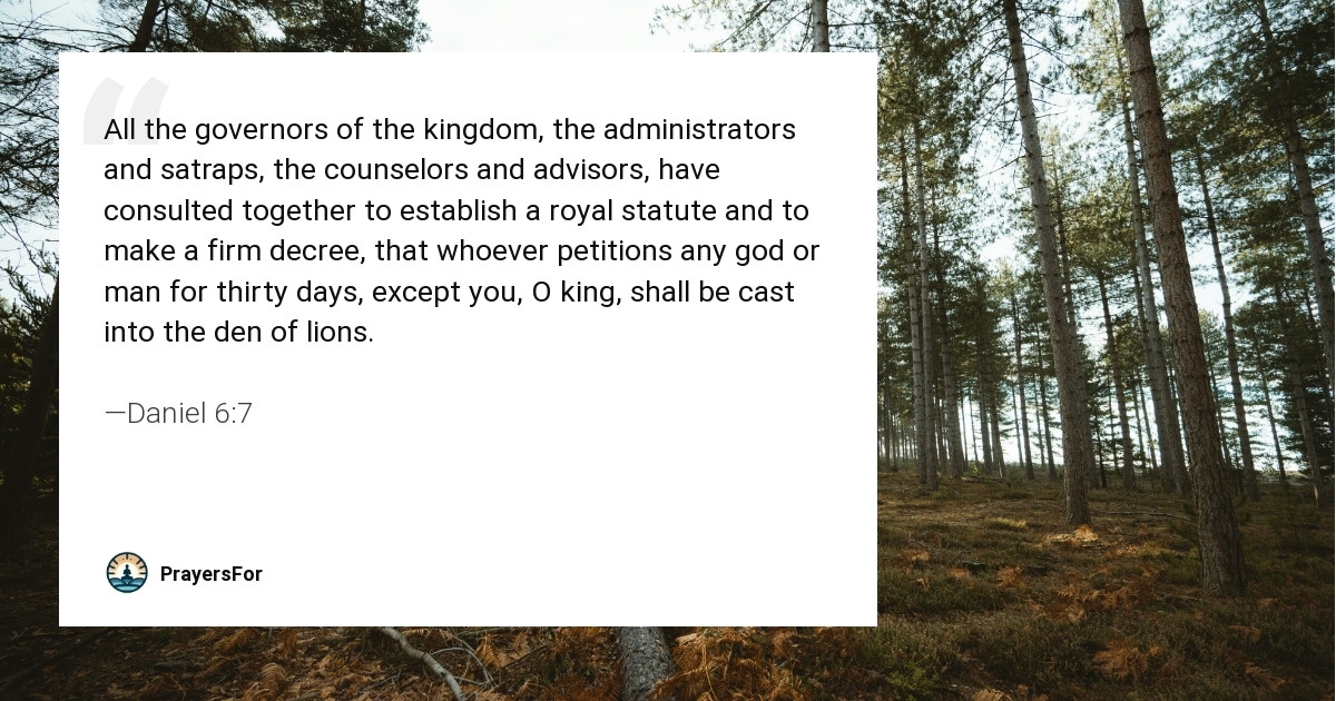 Daniel 6:7