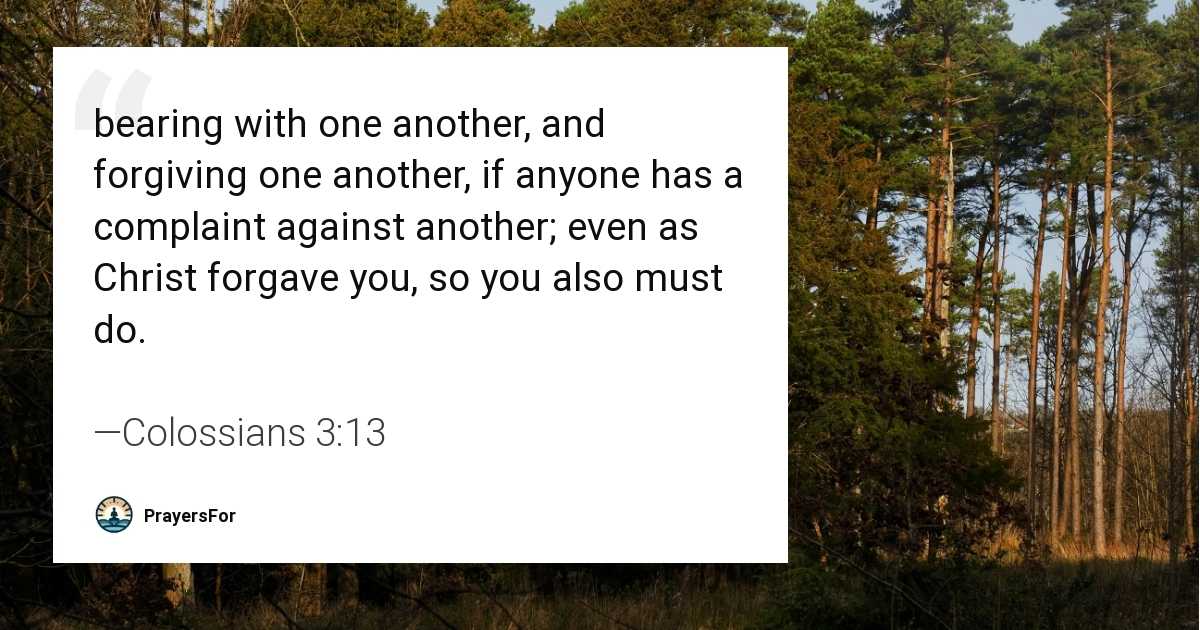 Colossians 3:13