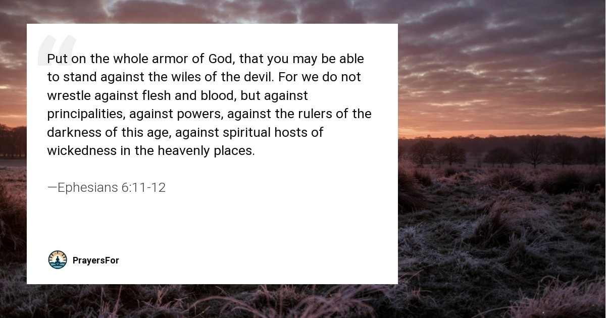 Ephesians 6:11-12