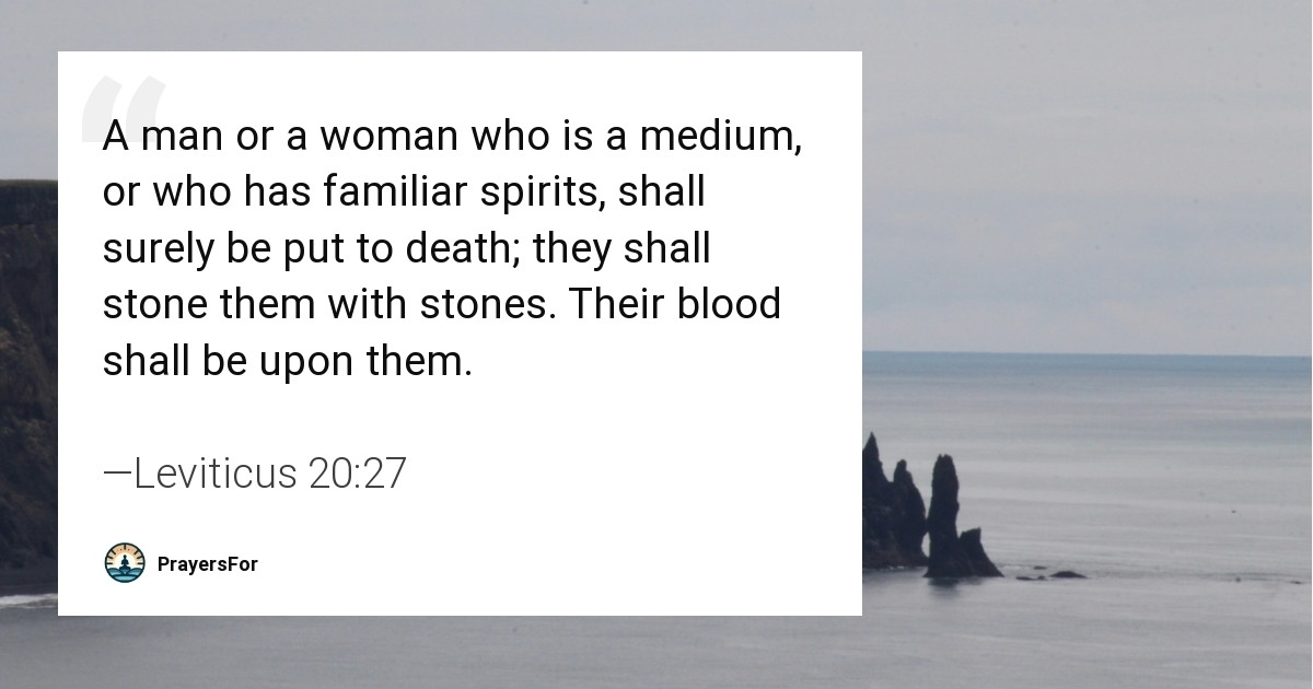 Leviticus 20:27