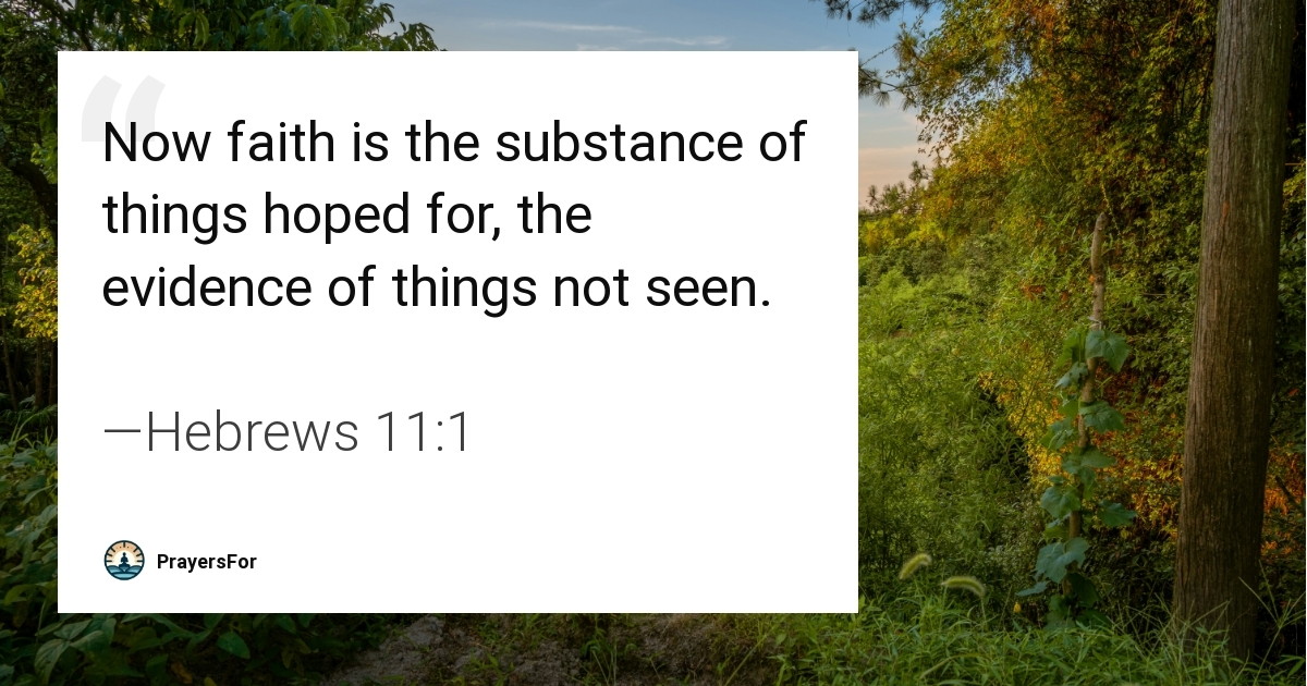 Hebrews 11:1