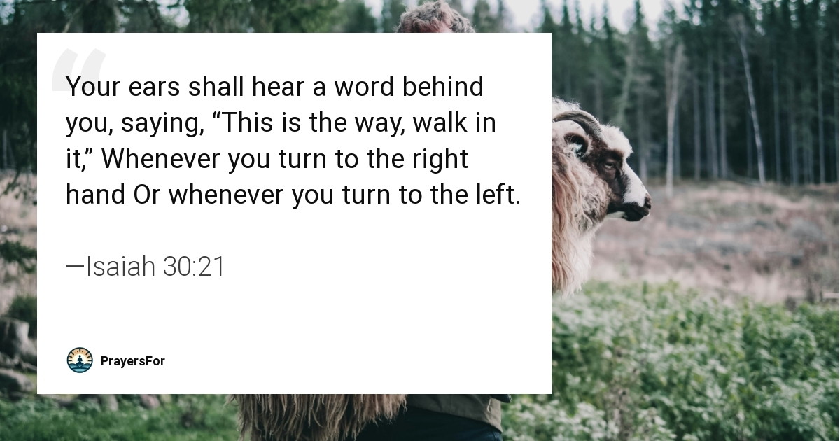 Isaiah 30:21