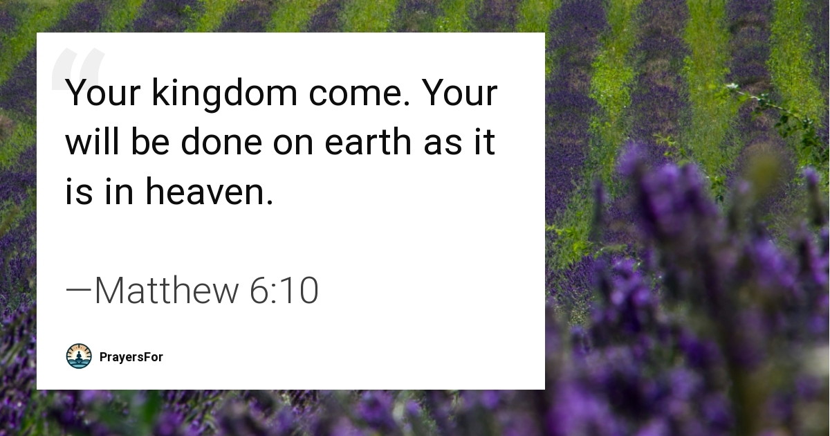 Matthew 6:10