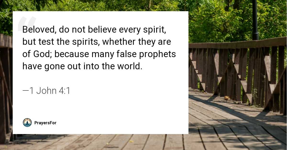 1 John 4:1