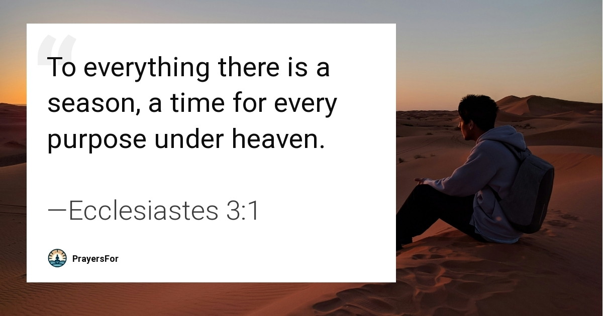 Ecclesiastes 3:1