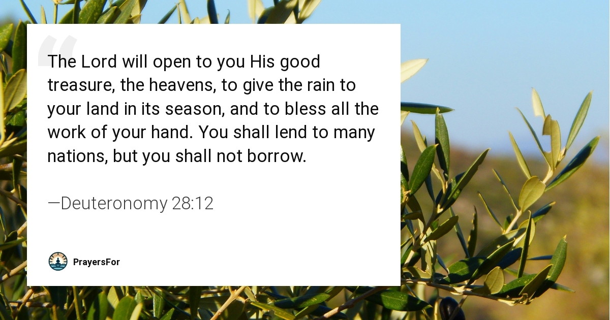 Deuteronomy 28:12