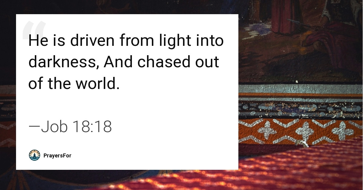 Job 18:18