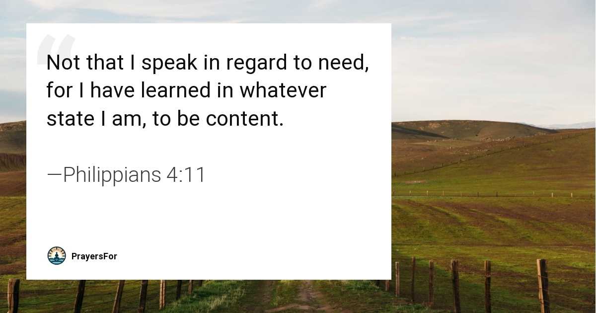 Philippians 4:11