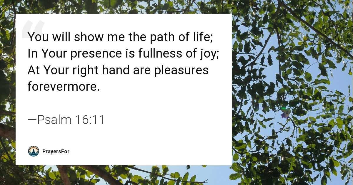 Psalm 16:11