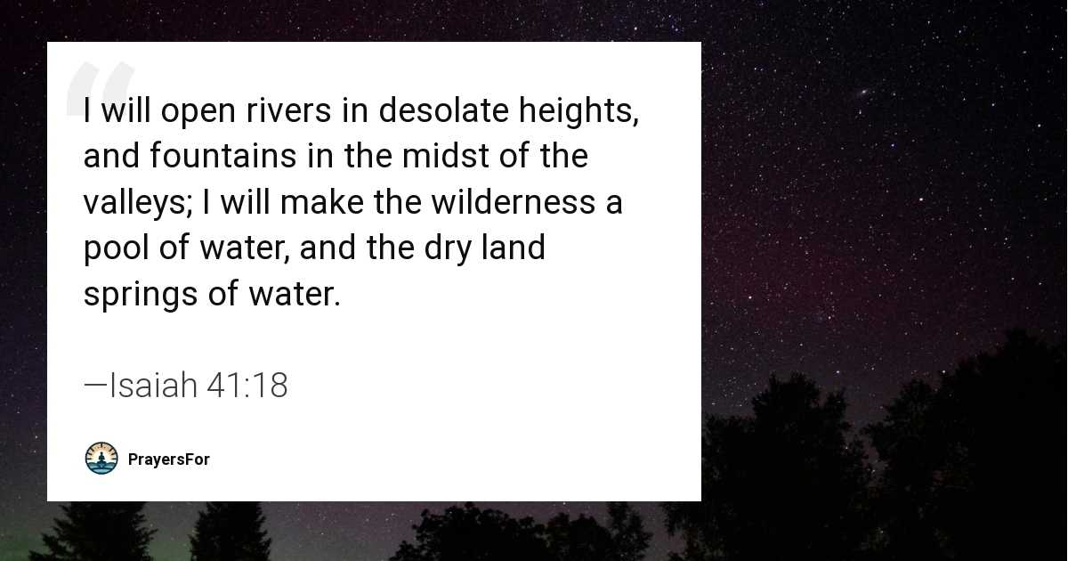 Isaiah 41:18